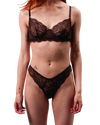 Custom Lace Bra Amelia Dark Brown – Made to Order