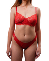 Custom Lace Bra Amelia Red – Made to Order
