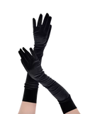 Velvet long gloves Onesie - Black