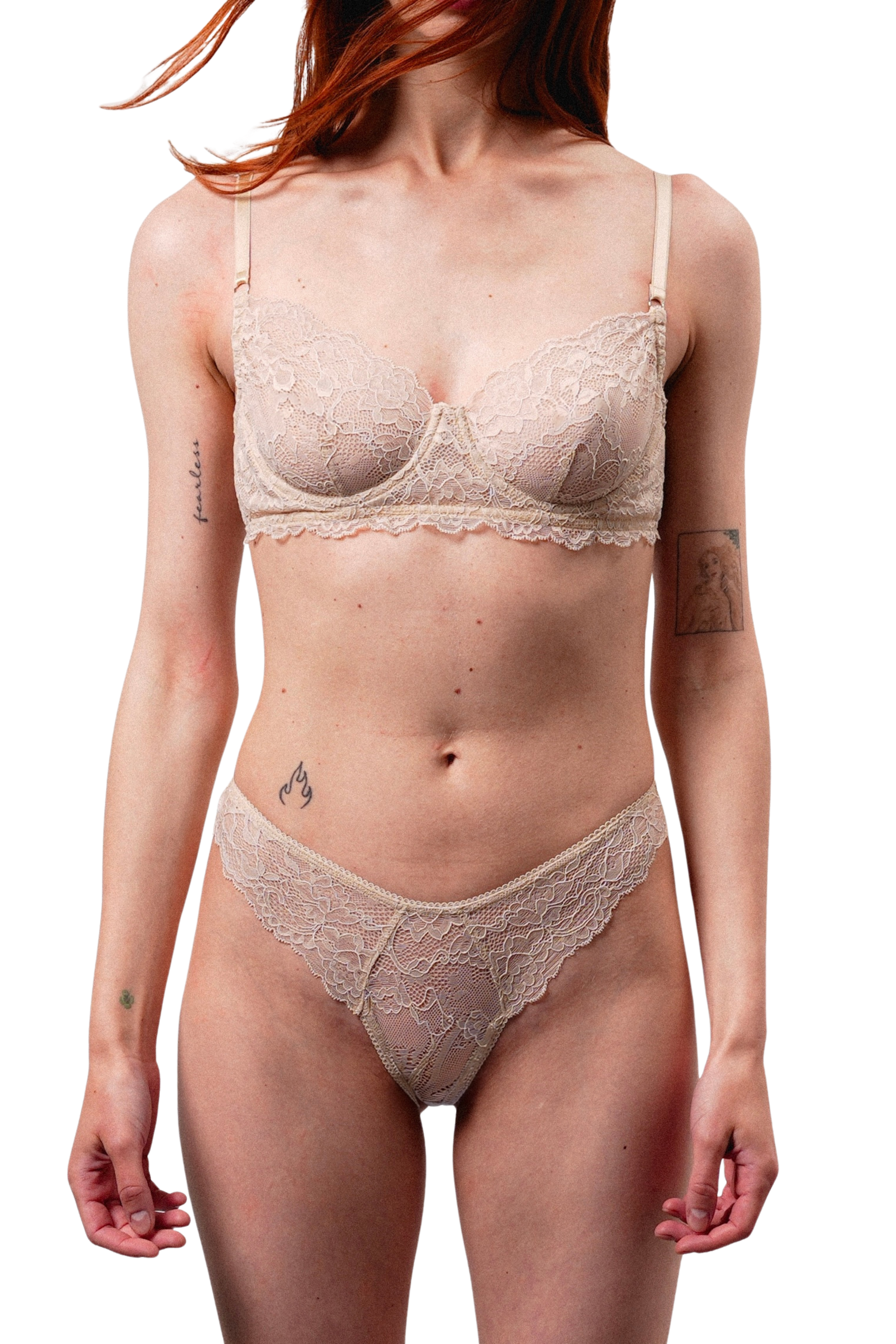 Custom Lace Bra Amelia Beige – Made to Order