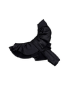 Celeste Silk Briefs with Ruffles – Black