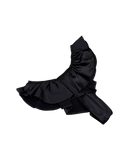 Celeste Silk Briefs with Ruffles – Black