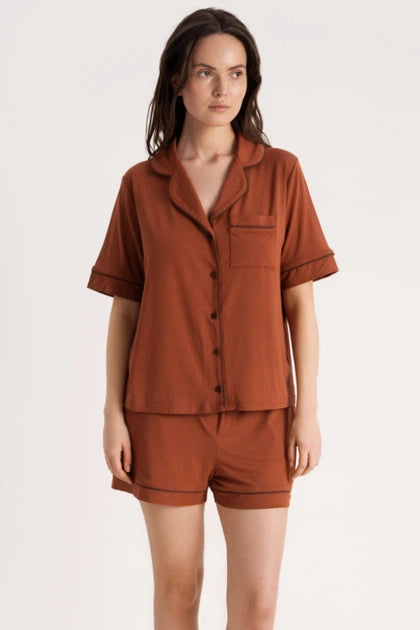 Top & Shorts Set Esti – Caramel