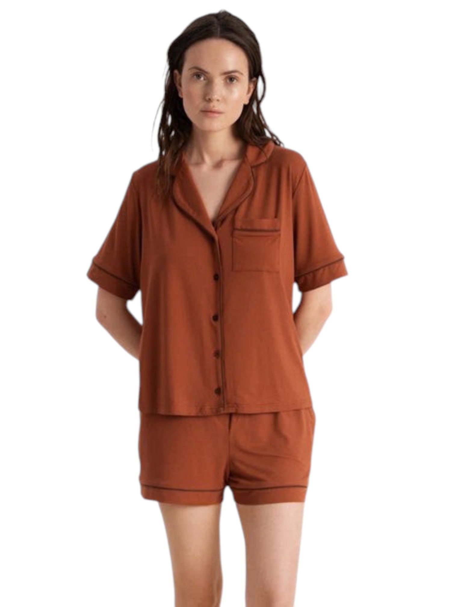 Top & Shorts Set Esti – Caramel