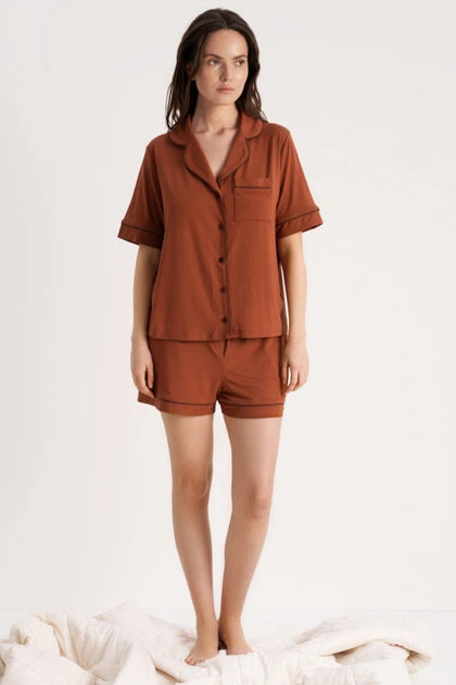 Top & Shorts Set Esti – Caramel