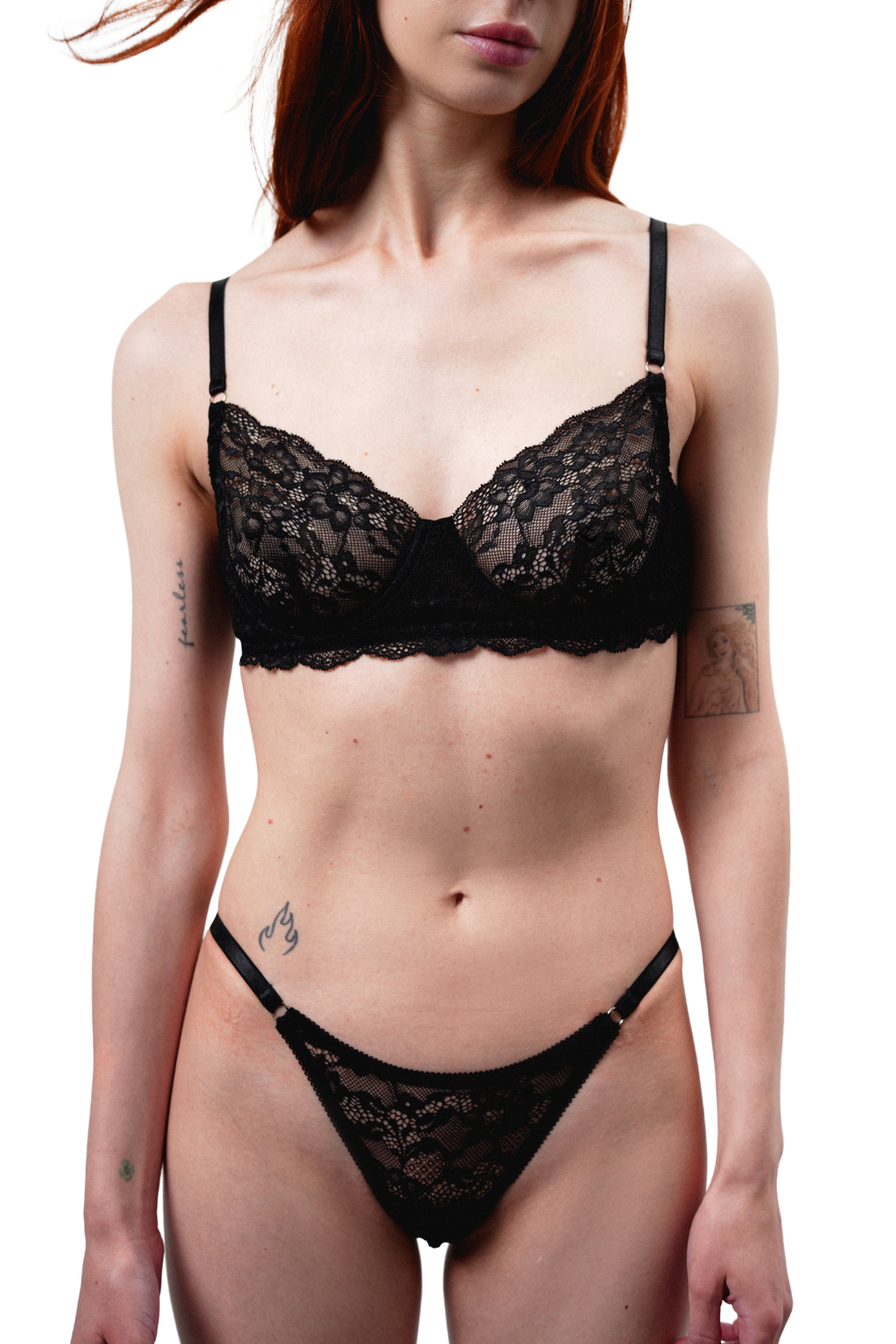 Custom Lace Bra Amelia Black – Made to Order