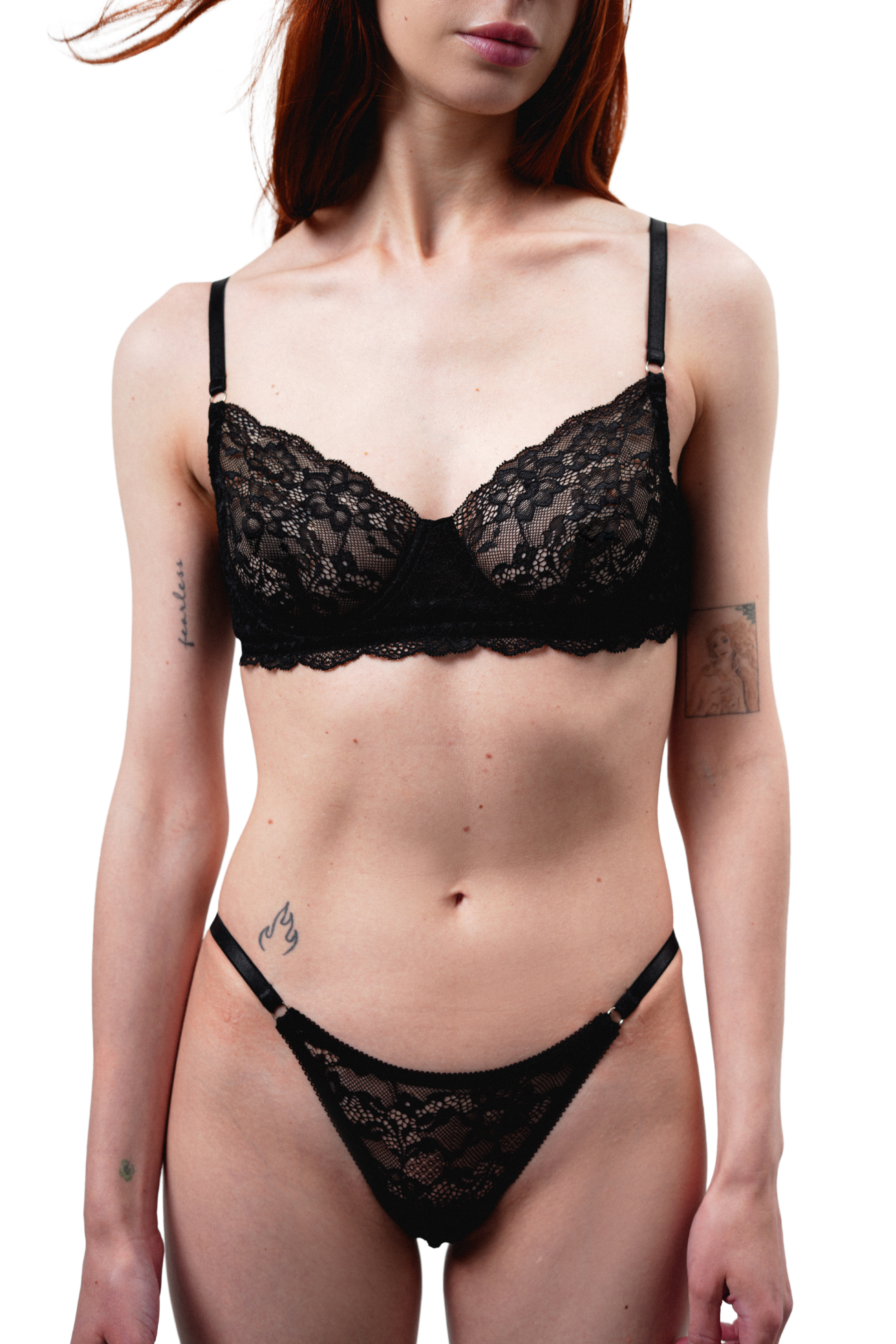 Custom Lace Bra Amelia Black – Made to Order