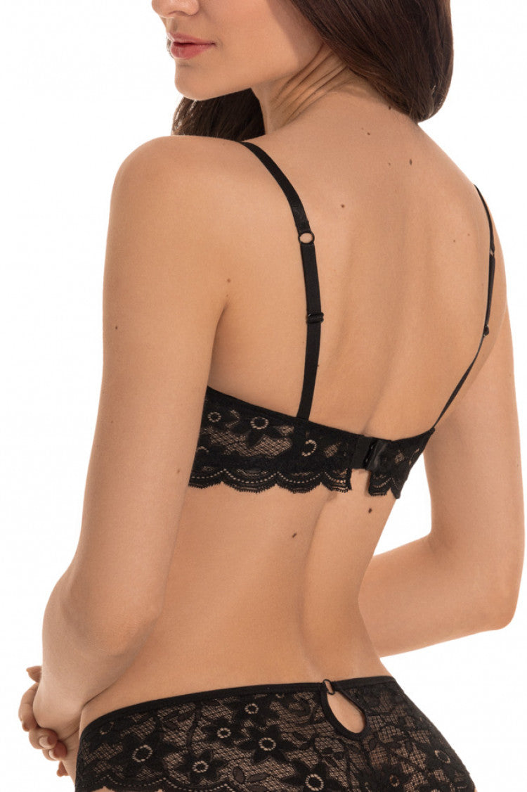 POLA Soft Lace Bra - Black