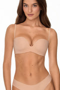 Push-Up Balconette Bra JADE — Beige