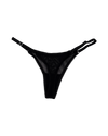 Mesh Thong with Adjustable Straps – Black