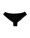 Mid-Rise Mesh Brazilian Panties – Black