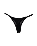 Mesh Thong with Adjustable Straps – Black