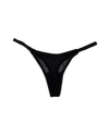 Mesh Thong with Adjustable Straps – Black