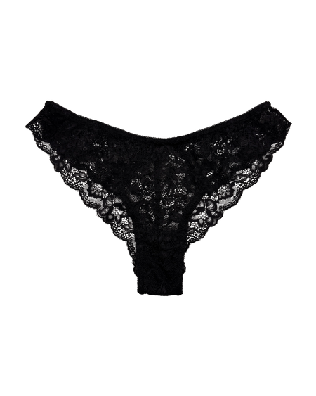 Lace Thong with Adjustable Straps – Red