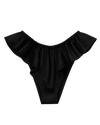 Celeste Silk Briefs with Ruffles – Black