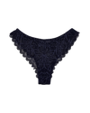 Mid-Rise Lace Brazilian Panties – Blue