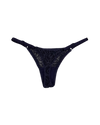 Lace Thong with Adjustable Straps – Blue