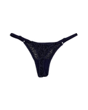 Lace Thong with Adjustable Straps – Blue
