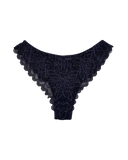 Mid-Rise Lace Brazilian Panties – Blue