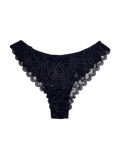Mid-Rise Lace Brazilian Panties – Blue