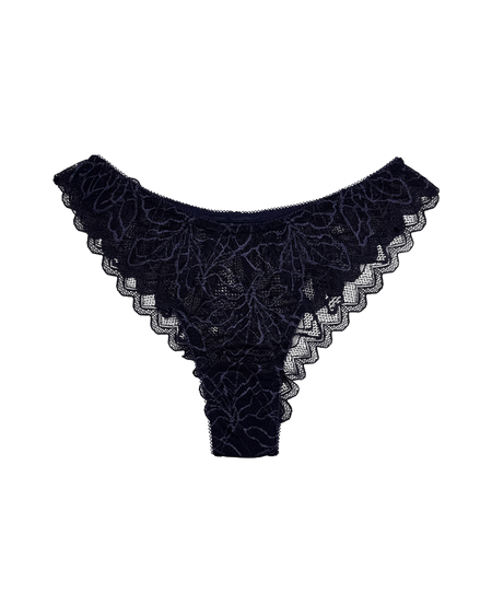 Lace Thong with Adjustable Straps – Red