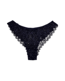 Mid-Rise Lace Brazilian Panties – Blue