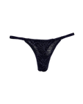 Lace Thong with Adjustable Straps – Blue