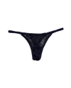 Lace Thong with Adjustable Straps – Blue
