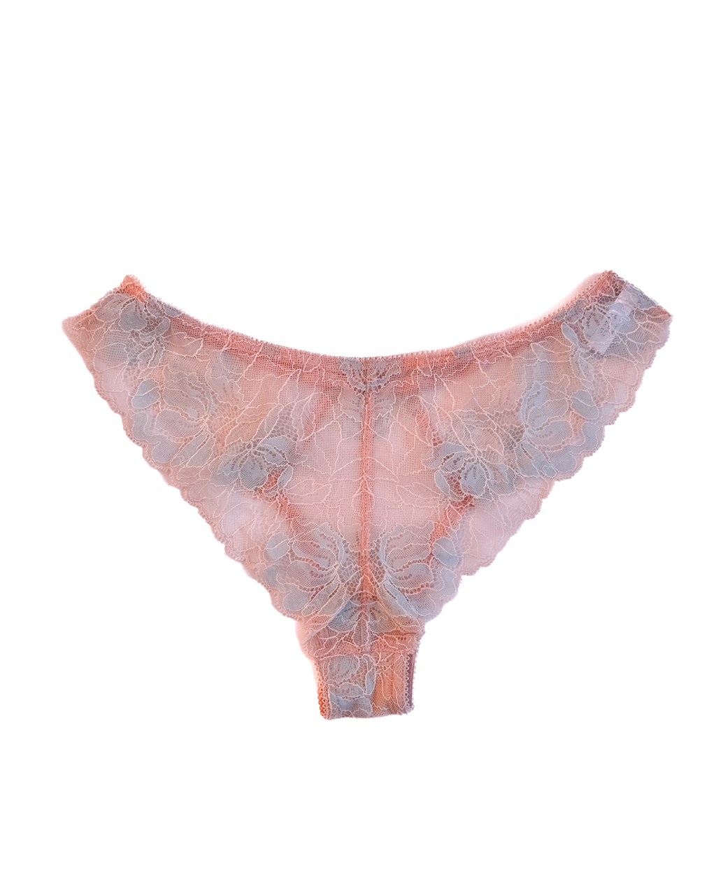 Mid-Rise Lace Brazilian Panties – Pink