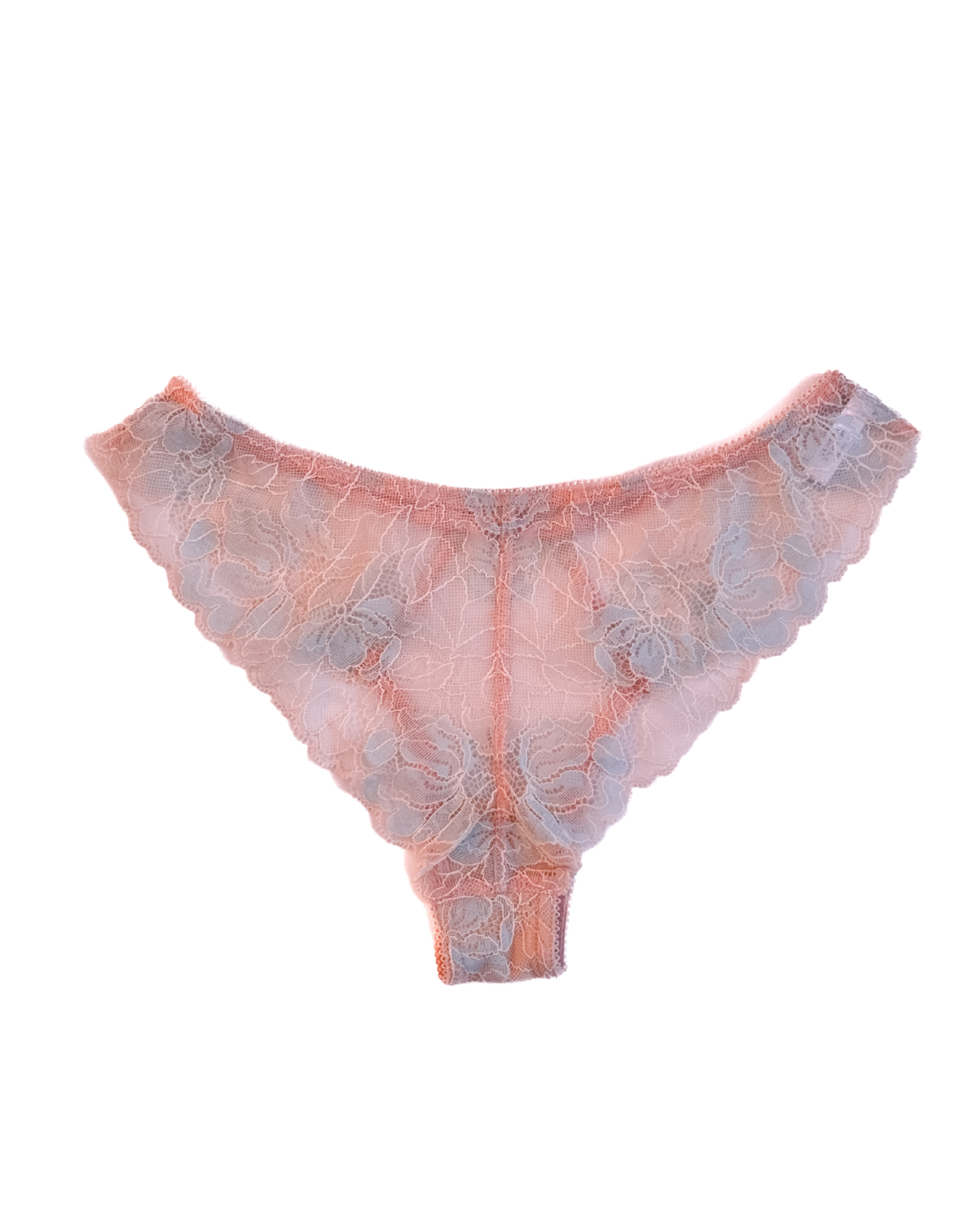 Mid-Rise Lace Brazilian Panties – Pink