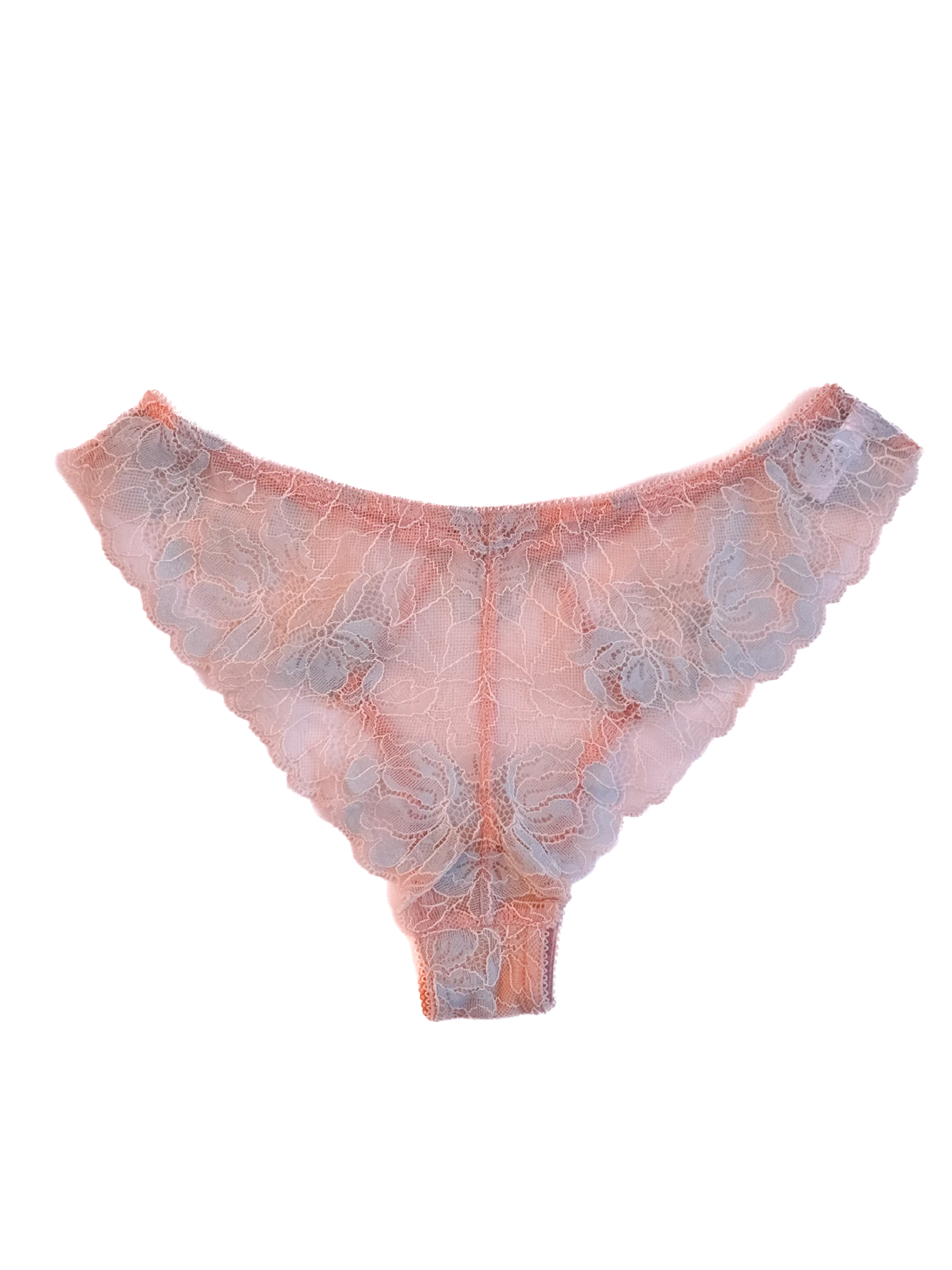 Mid-Rise Lace Brazilian Panties – Pink