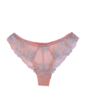 Mid-Rise Lace Brazilian Panties – Pink