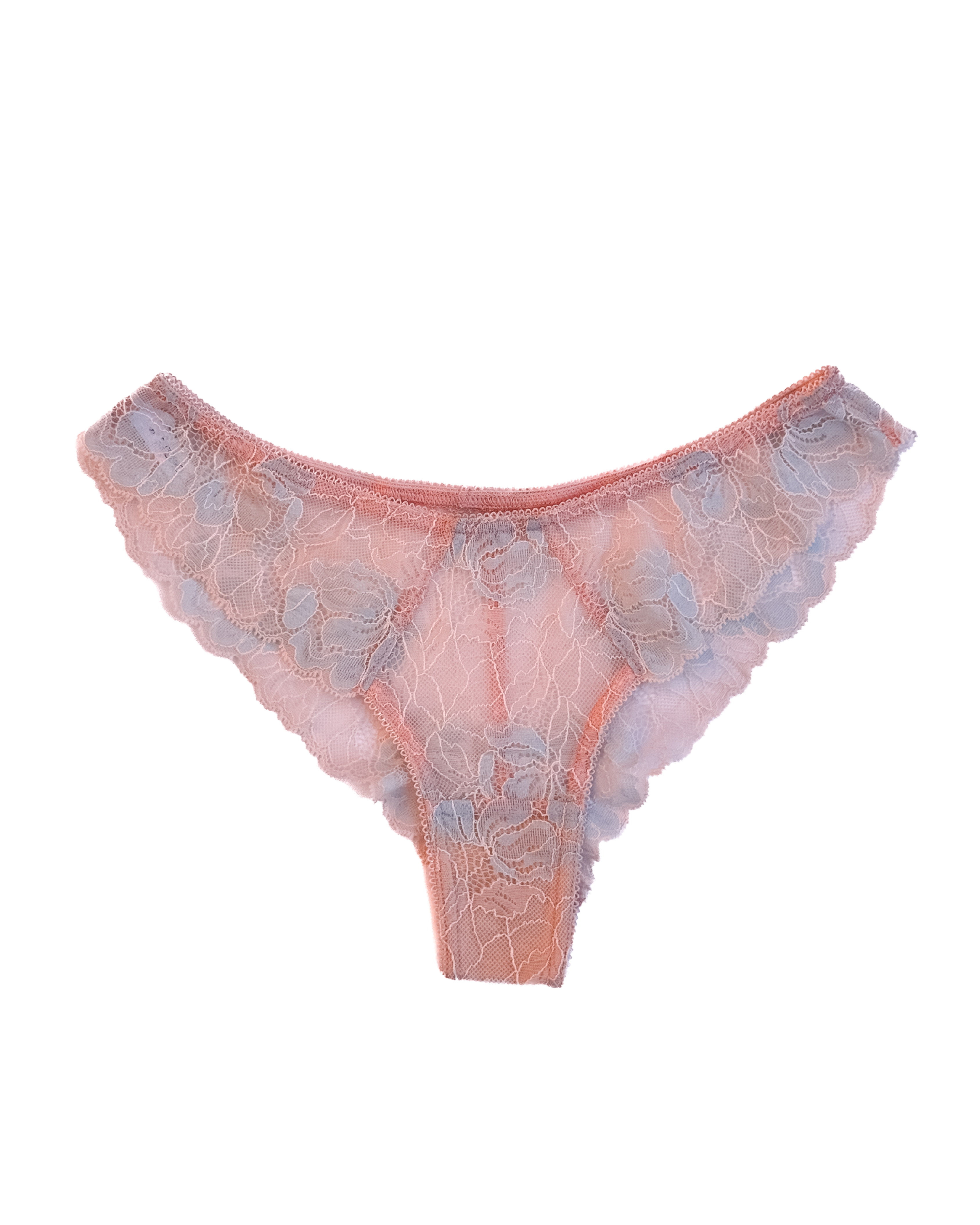 Mid-Rise Lace Brazilian Panties – Pink