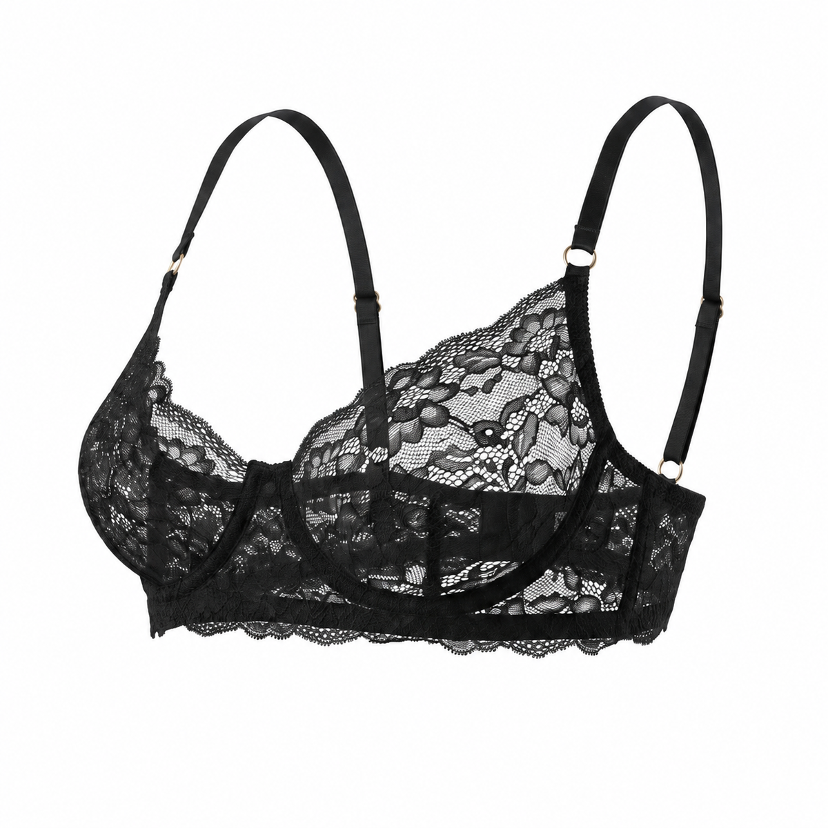 Lace Bra Amelia – Black