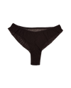High-Waist Mesh Brazilian Panties – Dark brown