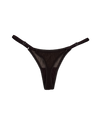 Mesh Thong with Adjustable Straps – Dark Brown