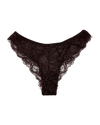 Mid-Rise Lace Brazilian Panties – Dark Brown
