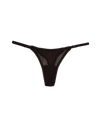 Mesh Thong with Adjustable Straps – Dark Brown