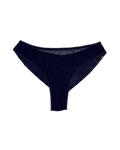 High-Waist Mesh Brazilian Panties – Navy