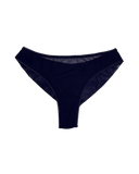 High-Waist Mesh Brazilian Panties – Navy