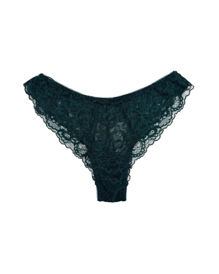 Lace Thong with Adjustable Straps – Red