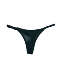 Lace Thong with Adjustable Straps – Emerald