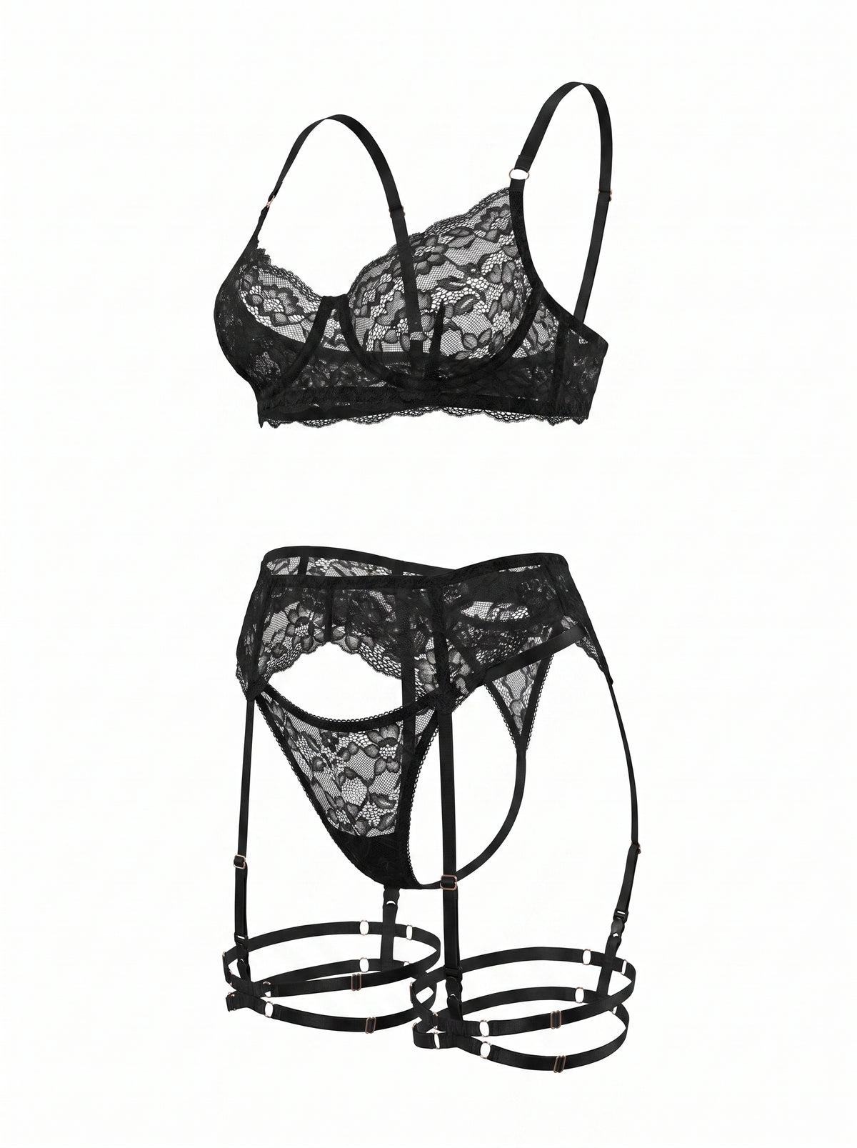 Custom Lace Bra Amelia Black – Made to Order