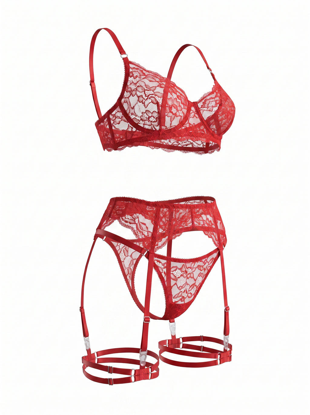Lace Bra Amelia – Red