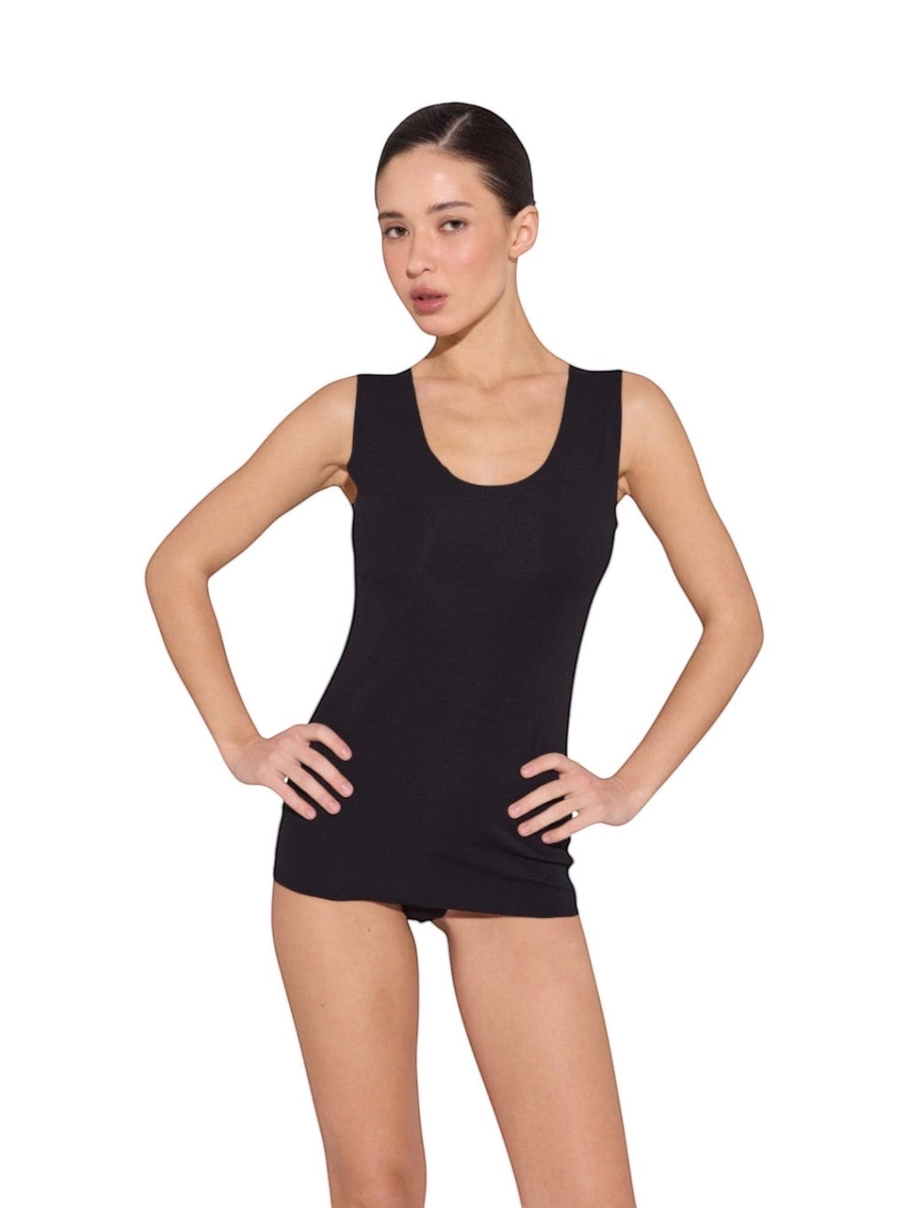 Renata Women's Tank Top Black Laser cut