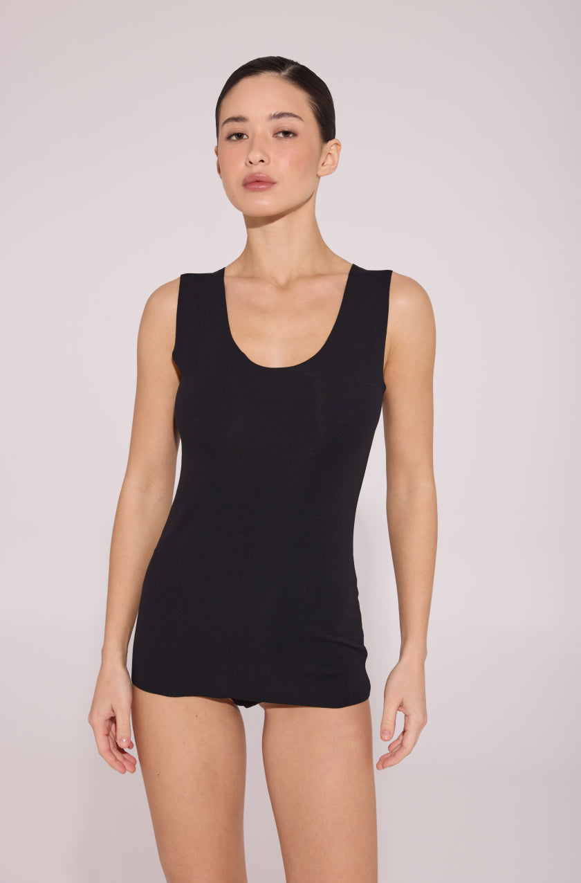 Renata Women's Tank Top Black Laser cut