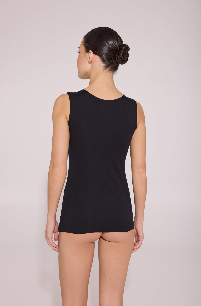 Renata Women's Tank Top Black Laser cut