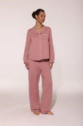 Pajama Suit With Trim Rose