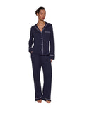 Pajama Shirt with Trousers Dark blue