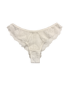 Mid-Rise Lace Brazilian Panties – White
